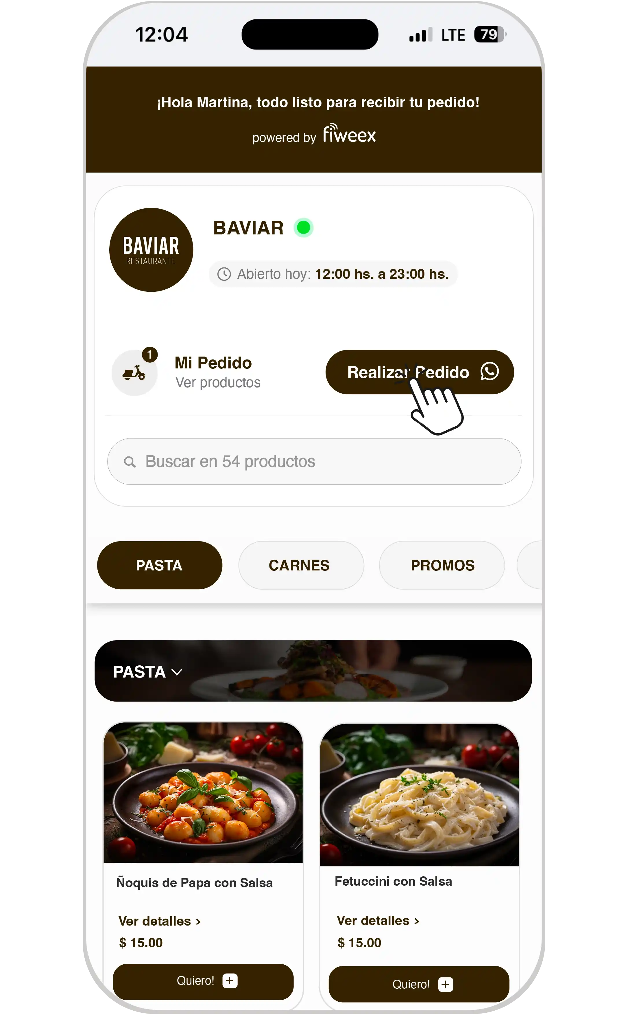 Paso 1: Recomendaciones en el catálogo